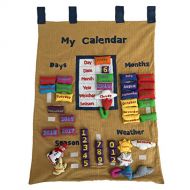 Childs Cup Full Interactive English Calendar (brown corduroy)