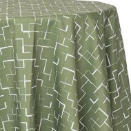 Ultimate Textile Coulombe Olive 120-Inch Round Patterned Tablecloth