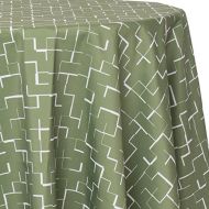 Ultimate Textile Coulombe Olive 108-Inch Round Patterned Tablecloth