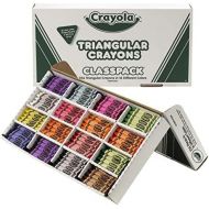 Crayola BIN528039 Triangular Crayon Classpack, 16 Colors, 256 Count