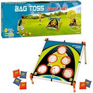 [아마존베스트]Adorox Bean Bag Toss Game Set Sporty Bean Bag Corn Hole Outdoor Indoor Game Set