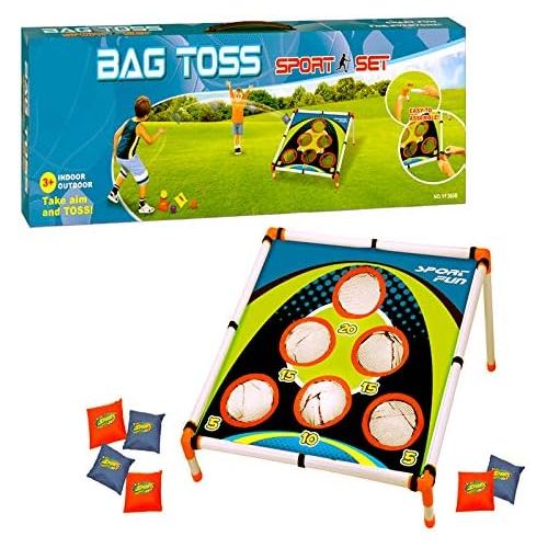  [아마존베스트]Adorox Bean Bag Toss Game Set Sporty Bean Bag Corn Hole Outdoor Indoor Game Set