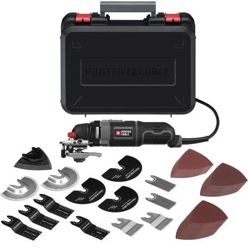  PORTER-CABLE PCE605K52 3-Amp Oscillating Multi-Tool Kit with 52 Accessories
