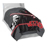 Jay Franco Ep 7 Live Action Grey Blanket-Measures 62 x 90 inches, Kids Bedding Features Kylo Ren & Stormtroopers-Fade Resistant Super Soft Fleece-(Official Star Wars Product), Ep7