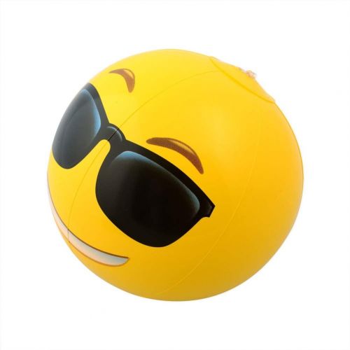  ZOUBIAG Fast Inflatable Beach Ball 6Pcs Emoji Pool Party Toy