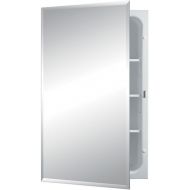 Jensen 1459X Bevel Mirror Medicine Cabinet, 16 x 26