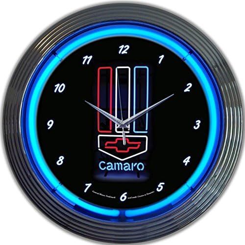  Neonetics Camaro Neon Wall Clock, 15-Inch