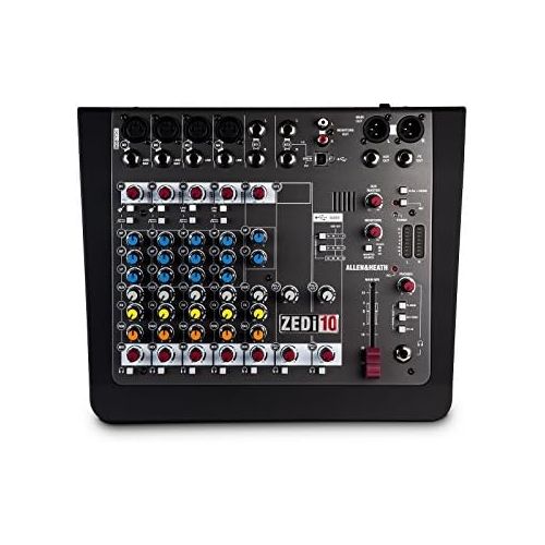  Allen & Heath ZEDi-10 | Hybrid 4 In Out USB Interface 4 Mic Line 2 Stereo Input Compact Mixer