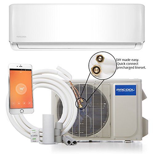  MRCOOL Comfort Made Simple DIY 12,000 BTU Ductless Mini Split Air Conditioner and Heat Pump System with Wireless-Enabled Smart Controller; Works with Alexa, Google or App; 115V AC