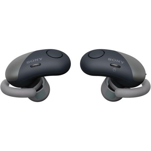 소니 Sony SP700N Truly Wireless Noise Canceling Sports In-Ear Headphones, Black (WF-SP700NB) (Certified Refurbished)