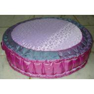 Bacati Jaipuri Purple & Pink Floor Pillow 26 inch Round