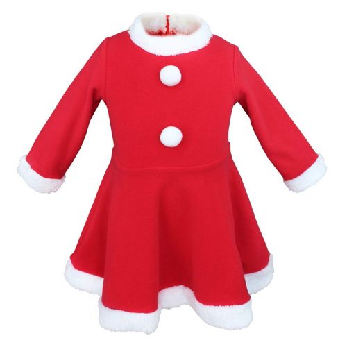  Alvivi Toddler Baby Girls Christmas Santa Claus Outfit Costumes Princess Dress with Cape Hat Set