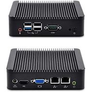 Best pc Qotom-Q180S with celeron J1800 3227U 2.41 GHz 4G ram 256G SSD dual lan 4usb2.0 1 serial port 1080P full HD Video