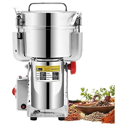  CGOLDENWALL 2000g Commercial electric stainless steel grain grinder mill Spice Herb Cereal Mill Grinder Flour Mill pulverizer
