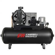 Air Compressor, 80 Gallon Horizontal Tank, Two Stage, 17.2 CFM, 5 HP, 208-230/460V 3PH (Campbell Hausfeld CE7053)