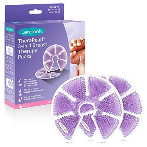 란시노 Lansinoh TheraPearl Breast Therapy Pack, Breastfeeding Essentials, 2 Pack