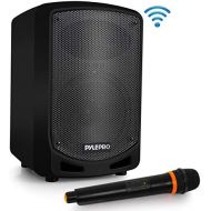 [아마존베스트]Pyle Portable Bluetooth PA Speaker System - Indoor Outdoor Karaoke Sound System w/Wireless Mic, Audio Recording, Rechargeable Battery, USB/SD Reader, Stand Mount, for Party, Crowd Contr
