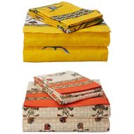 Traditional mafia traditional mafia RSES655383 Combo Bed Sheet Set, 90 x 108, Multicolor, 6 Piece
