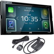 JVC KW-V830BT compatible with Android Auto  Apple CarPlay CDDVD Stereo with SiriusXM Tuner