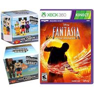AYB Products Music Crossy Road Disney Pixelated Figure Pack Series 1 Blind Box + Series 2 8-Bit Figure & Fantasia Evolved Xbox 360 Kinnect Video Game Character Bundle