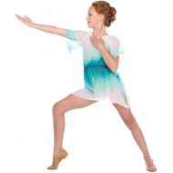 Alexandra Collection Youth Lace Watercolor Lyrical Dance Costume Overdress