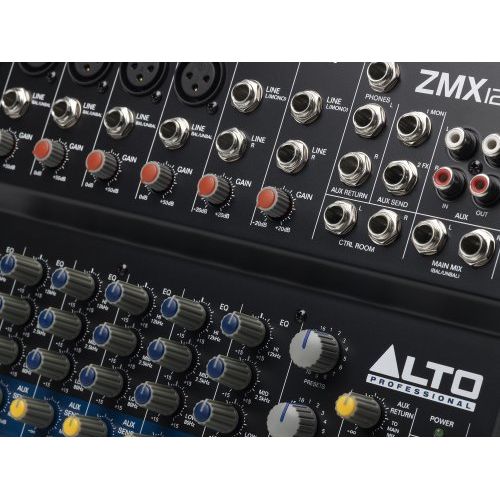  Alto Professional ZMX122FX | 8-Channel 2-Bus Compact Mixer with 16 Inputs and 256 On-Board Effects