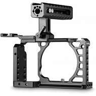 SmallRig SMALLRIG Cage Kit for Sony Alpha A6500 with NATO Handle and Cold Shoe Mount for Handheld Shooting  2081