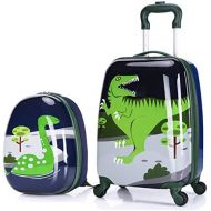 X-tag 2 Pcs Kids Luggage Set 18 Suitcase and 13 Backpack Rolling Wheels