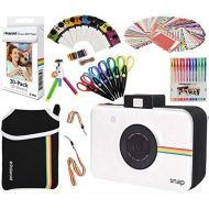 Polaroid Accessory Holiday Gift Bundle (Camera Not Included) + ZINK Paper (30 Sheets) + Snap Themed Scrapbook + Pouch + Edged Scissors + 100 Sticker Frames + Color Gel Pens + Hangi
