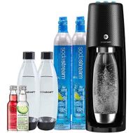 [아마존 핫딜] SodaStream Fizzi One Touch Sparkling Water Maker Bundle (Black) with CO2, BPA free Bottles, and 0 Calorie Fruit Drops Flavors