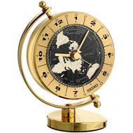 Seiko Desk and Table World Time Clock Solid Brass Case