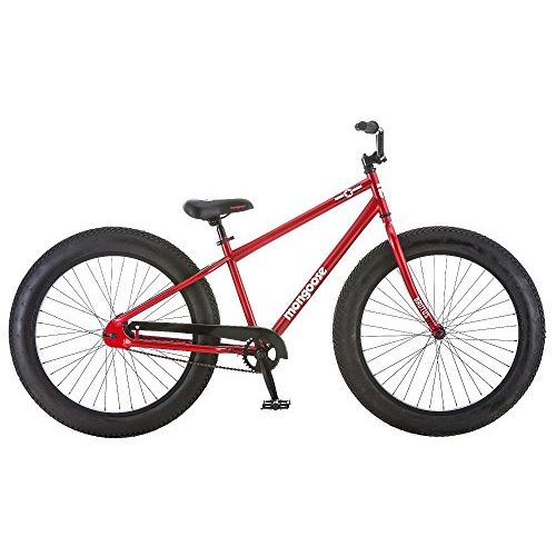  Alek...Shop Mongoose Bike, Mens Brutus Fat Tire Bike 26, Red