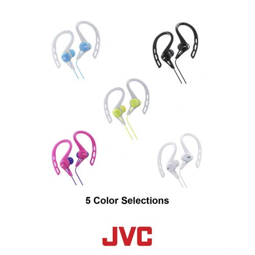  JVC HAECX20A Sports Clip Inner Ear Headphones, Blue