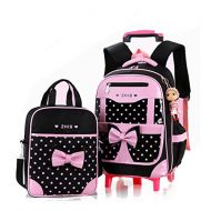 Belify Meetbelify Rolling Backpacks For Girls School Bags Trolley Handbag With Lunch Bag