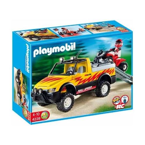 플레이모빌 PLAYMOBIL Pick-Up Truck with Quad Bike by Playmobil