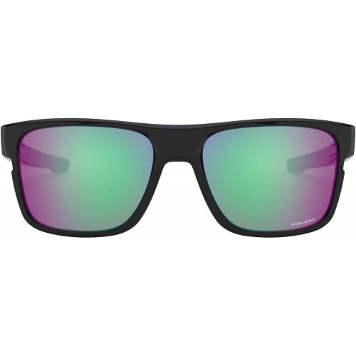 오클리 Oakley Mens Crossrange (a) Square Sunglasses, Polished Black, 57 mm