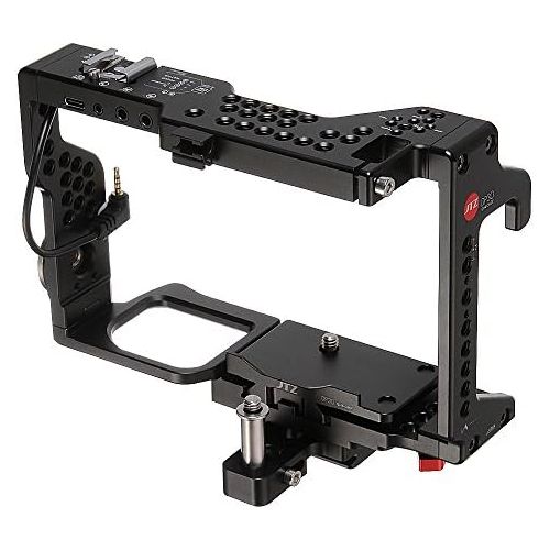  JTZ DP30 Camera Cage with Quick Release Plate and Hot Shoe for Panasonic GH5 GH5s Dslr Camera Flash Speedlite