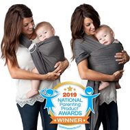 [아마존베스트]Kids N' Such 4 in 1 Baby Wrap Carrier and Ring Sling by Kids N Such | Charcoal Gray Cotton | Use as a Postpartum...