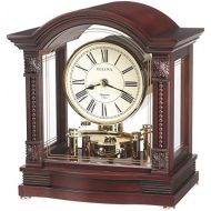 Bulova B1987 Bardwell Clock, Antique Walnut Finish