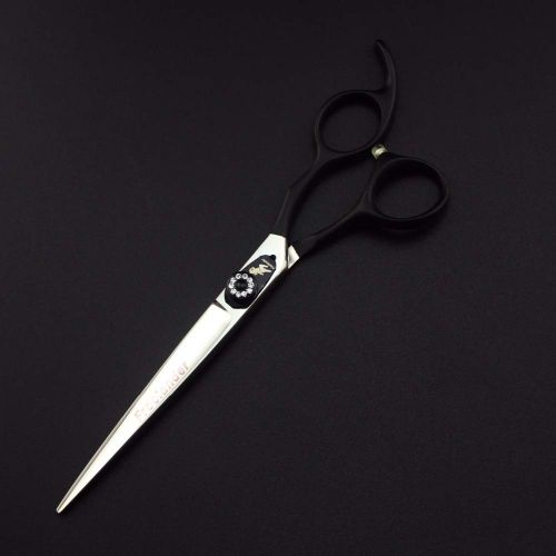 Freelander 7.0 inch Professional Pet Hair Grooming Scissors Thinning Shear & Straight Edge Shear & Curved Scissors & Chunker Shears and Top Japanese 440C Stainless Steel with Pet Grooming Com