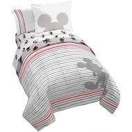 Jay Franco Disney Mickey Mouse 90th Stripe Bed Set, Full