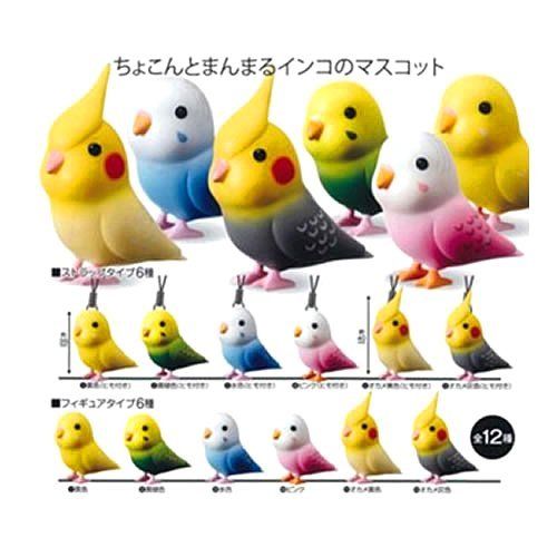  Epoch Capsule capsule collection perched parakeet all 12 species set