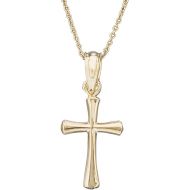 14k Gold Boys & Girls Small Cross Necklace