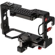 JTZ DP30 JL-JS7 Camera Cage with Quick Relase Plate and Hot Shoe for Sony A9&A7R III Dslr Camera Flash Speedlite