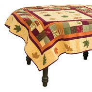 C&F Home 842911336D Amber Leaves Quilted Topper, 54X54