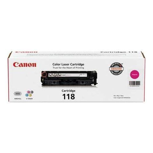 캐논 Canon 118 Toner Cartridge Bundle for imageCLASS MF8350MF8580 Color Laser Printer  Black  Cyan  Magenta  Yellow