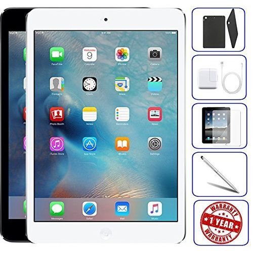 애플 Apple iPad Mini 2 16GB,32GB,64GB,128GB - Wifi | Bundle Includes: Case, Tempered Glass, Stylus Pen, 1 Year Warranty (32GB, Space Gray) (Refurbished)