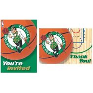 Amscan Boston Celtics NBA Collection Party Invitation and Thank You Cards