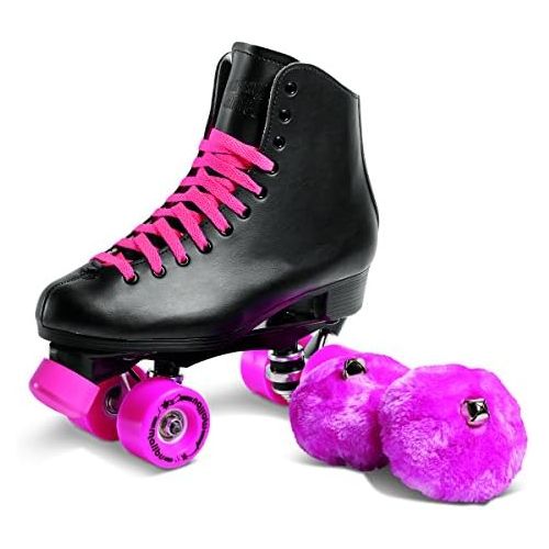  Sure-Grip Malibu Roller Skates Black and Pink Limited Edition