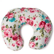 [아마존베스트]Kids N' Such Minky Nursing Pillow Cover | White Floral Pattern Slipcover | Best for Breastfeeding Moms | Soft Fabric Fits Snug On Infant Nursing Pillows to Aid Mothers While Breast Feeding | Gr